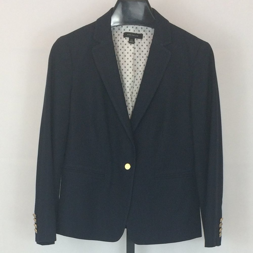 Ann Taylor Suit Jacket, Navy